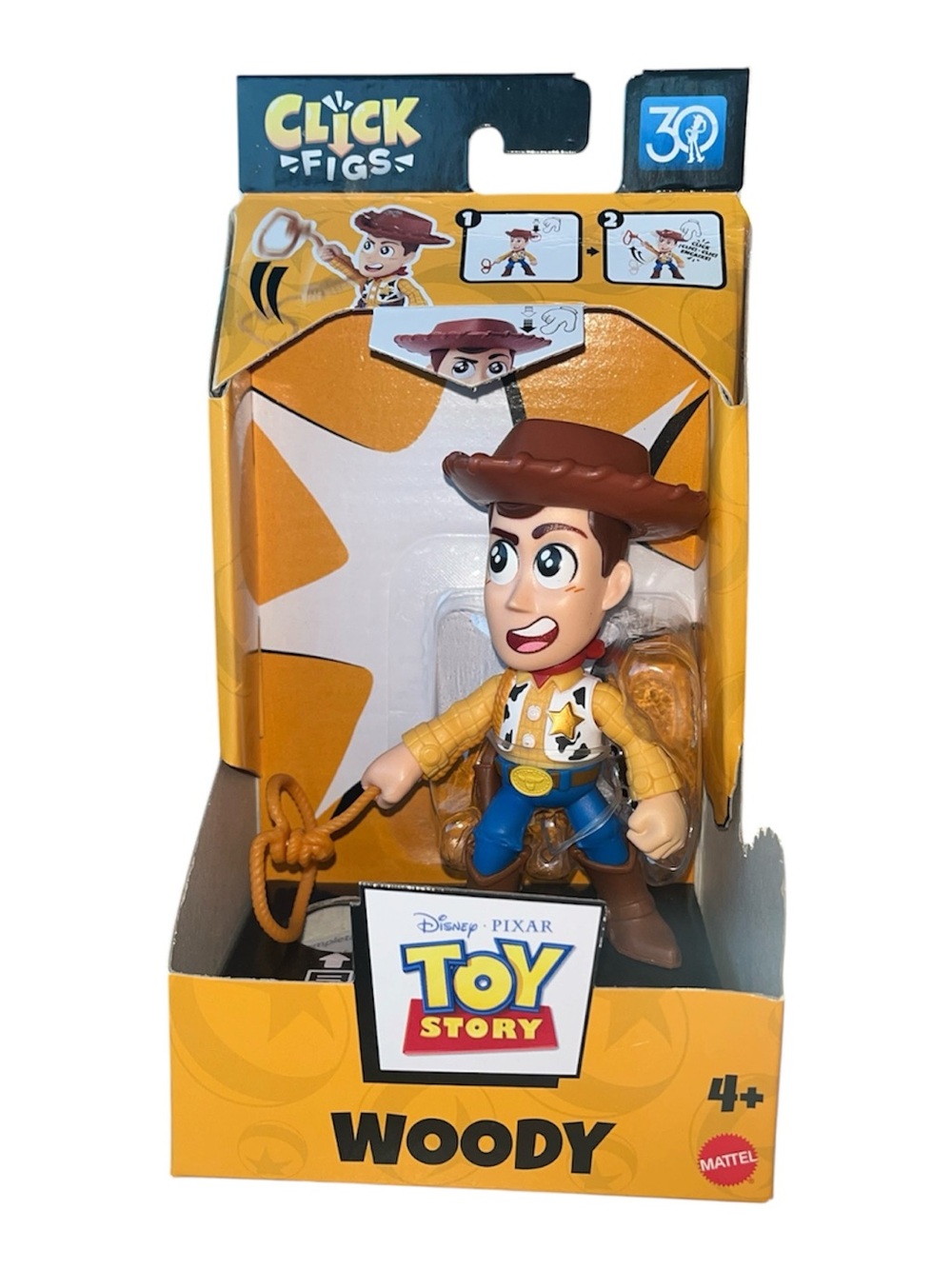 New in Box Mattel Toy Story Woody Click Figs Figure